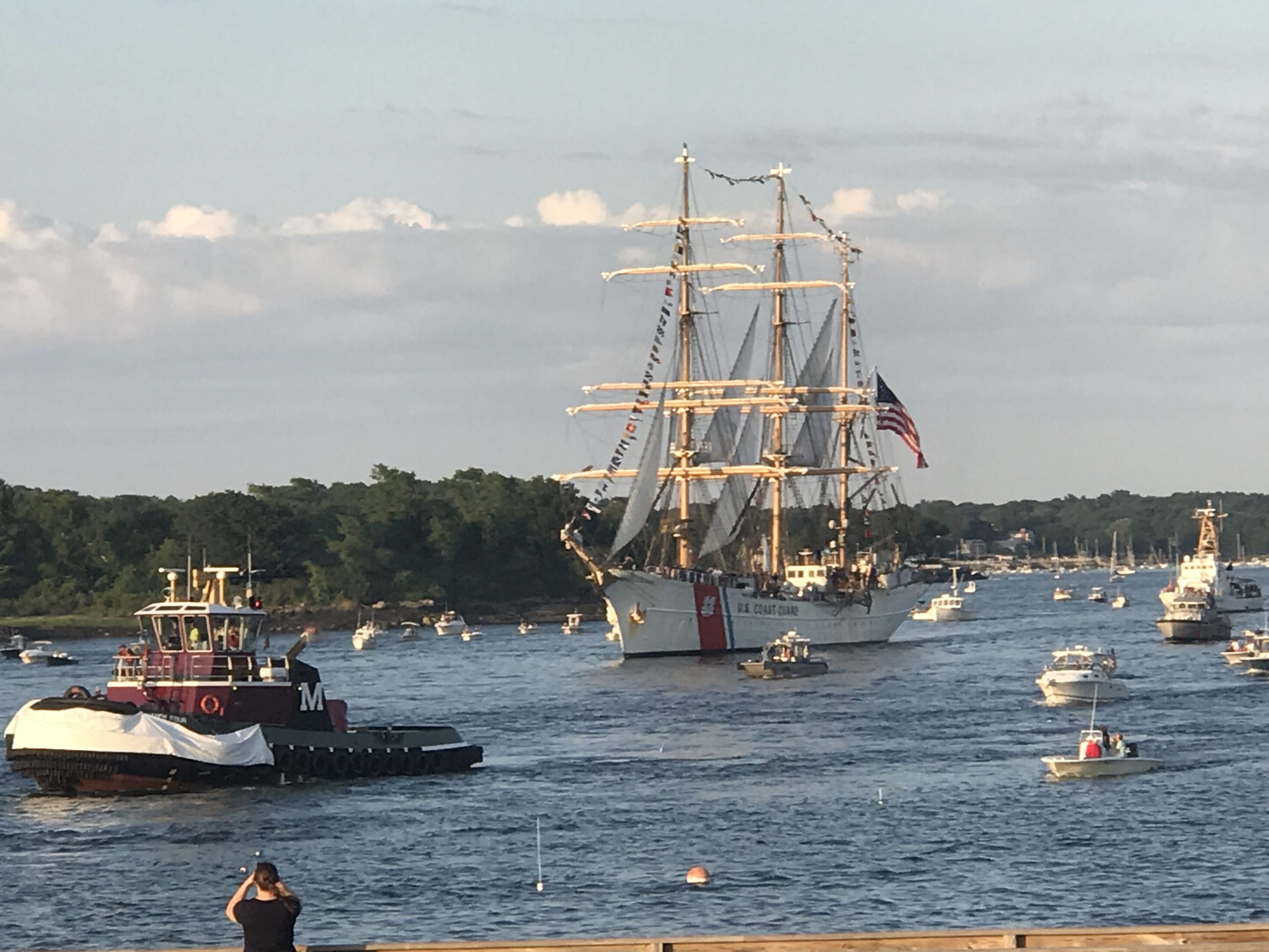 USCG Eagle during the Parade of Sail